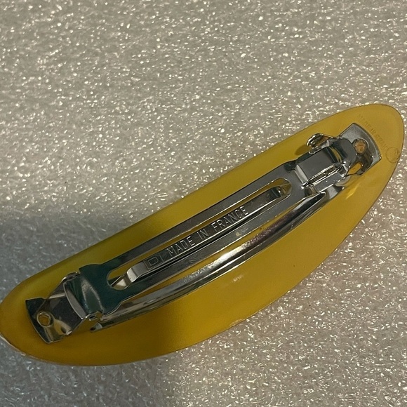 France Tan oval barrette large classic - Picture 6 of 6